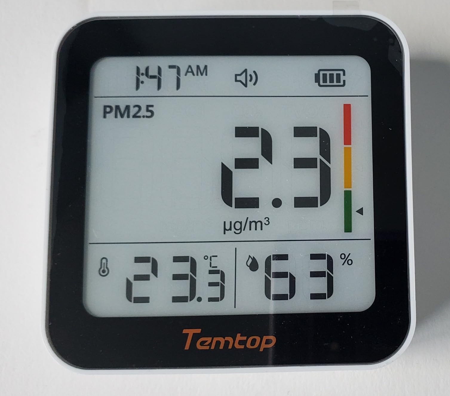 Temtop M10+ 6-in-1 CO2 Meter & Indoor Air Quality Monitor customer photo 1
