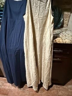 CHARTOU Women Summer Spaghetti Straps Linen Sleeveless Maxi Long Flowy Dress customer photo 1