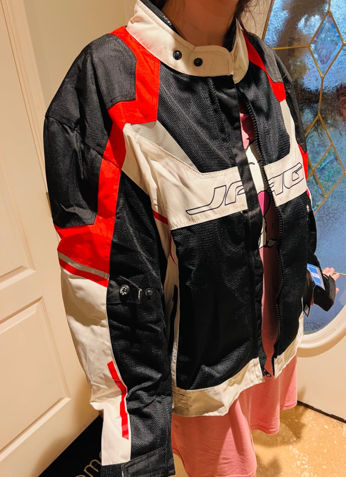 JAG Mesh Motorcycle Jacket with Armor, High Visibility Men's Riding Jacket customer photo 2