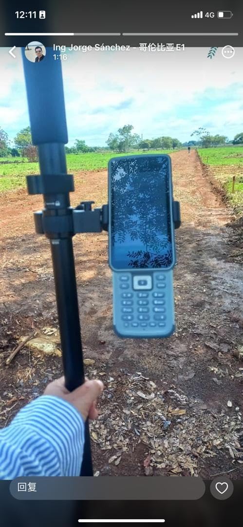 E1 RTK GNSS Survey Equipment GPS Receiver with IMU Rover & Base Handheld Collector Land Surveying Equipment, Navigation System Survey Software(Include Pole, Tribrach, Tripod) customer photo 2