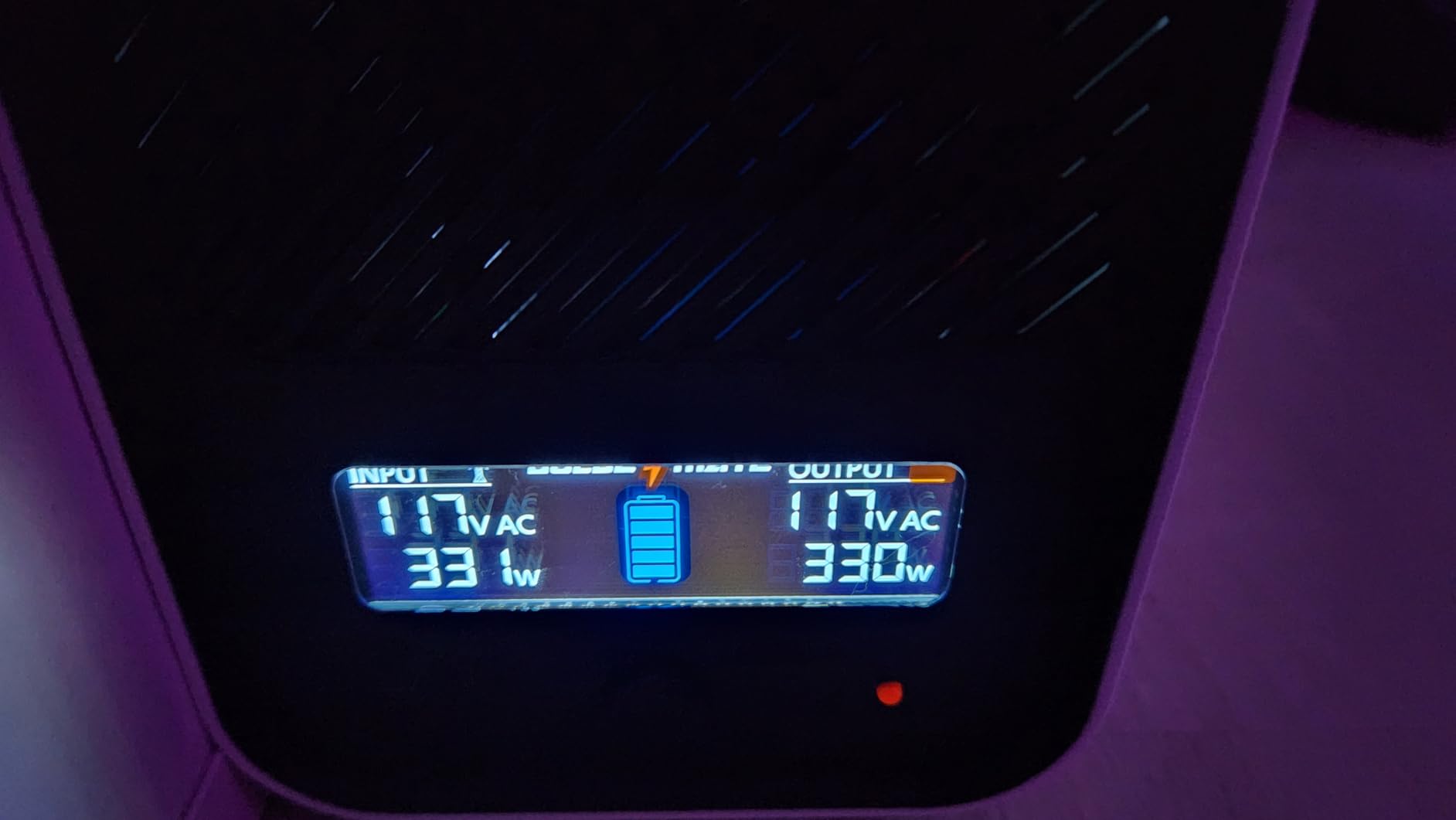 GOLDENMATE 1000VA/800W Lithium UPS Battery Backup & Surge Protector, White customer photo 1