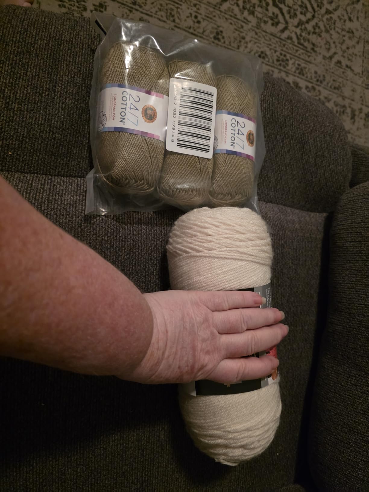 Lion Brand Yarn, 24/7 Cotton Yarn, Eggplant, Purple, 1 Pack customer photo 1