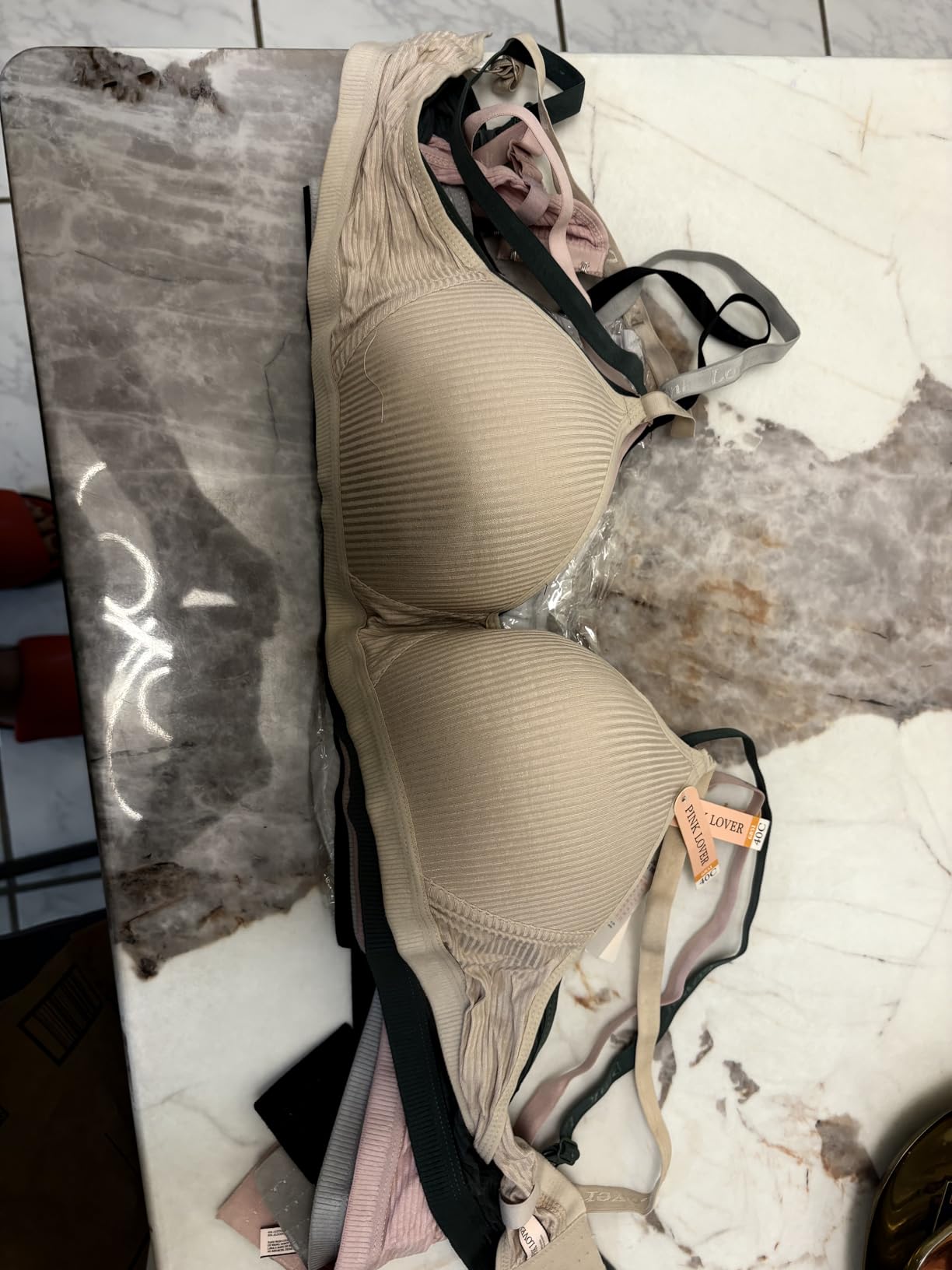 Viola's Secret 6 Pack of Color Print T-Shirt Bras B Cup C Cup and D Cup customer photo 2