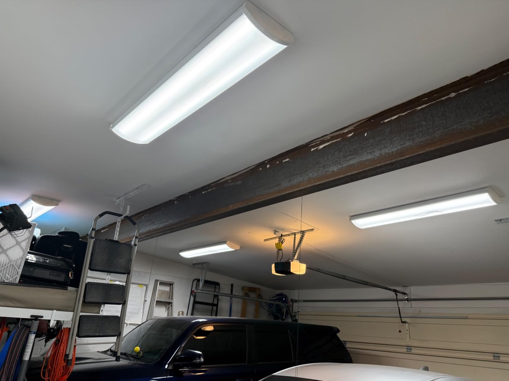 4PK 4FT LED Wraparound Light, 48 Inch Garage Ceiling Lights, 24/31/38/46W, 5500LM, 3000-6500K 5CCT, 120-277V Hardwired 4FT Led Light Fixtures for Garage, Workshop,Closet,Shop,UL(0-10 v dimming!) customer photo 2