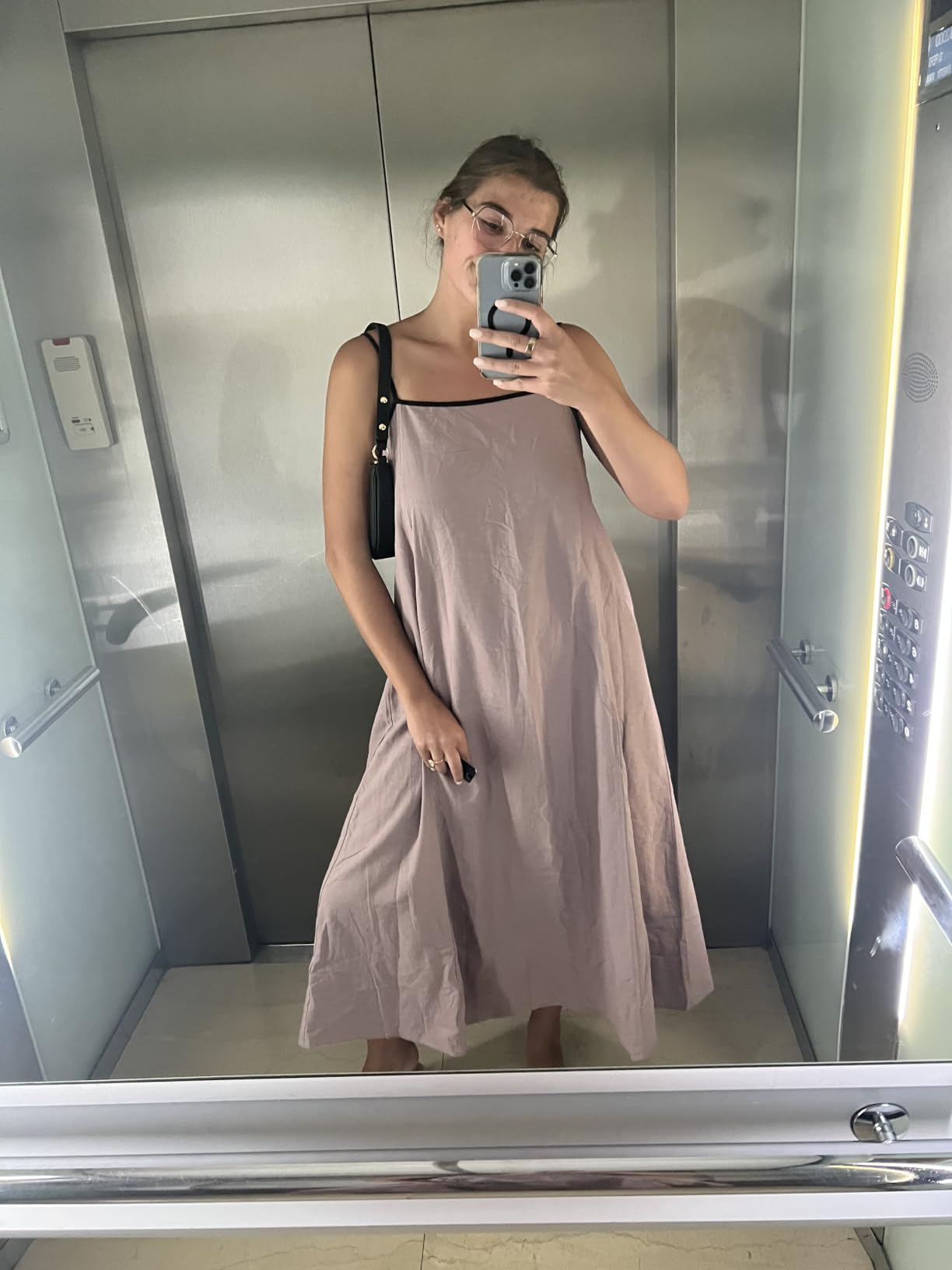 Shy Velvet Women's Linen Maxi Dress Spaghetti Strap Casual Boho Dress customer photo 2