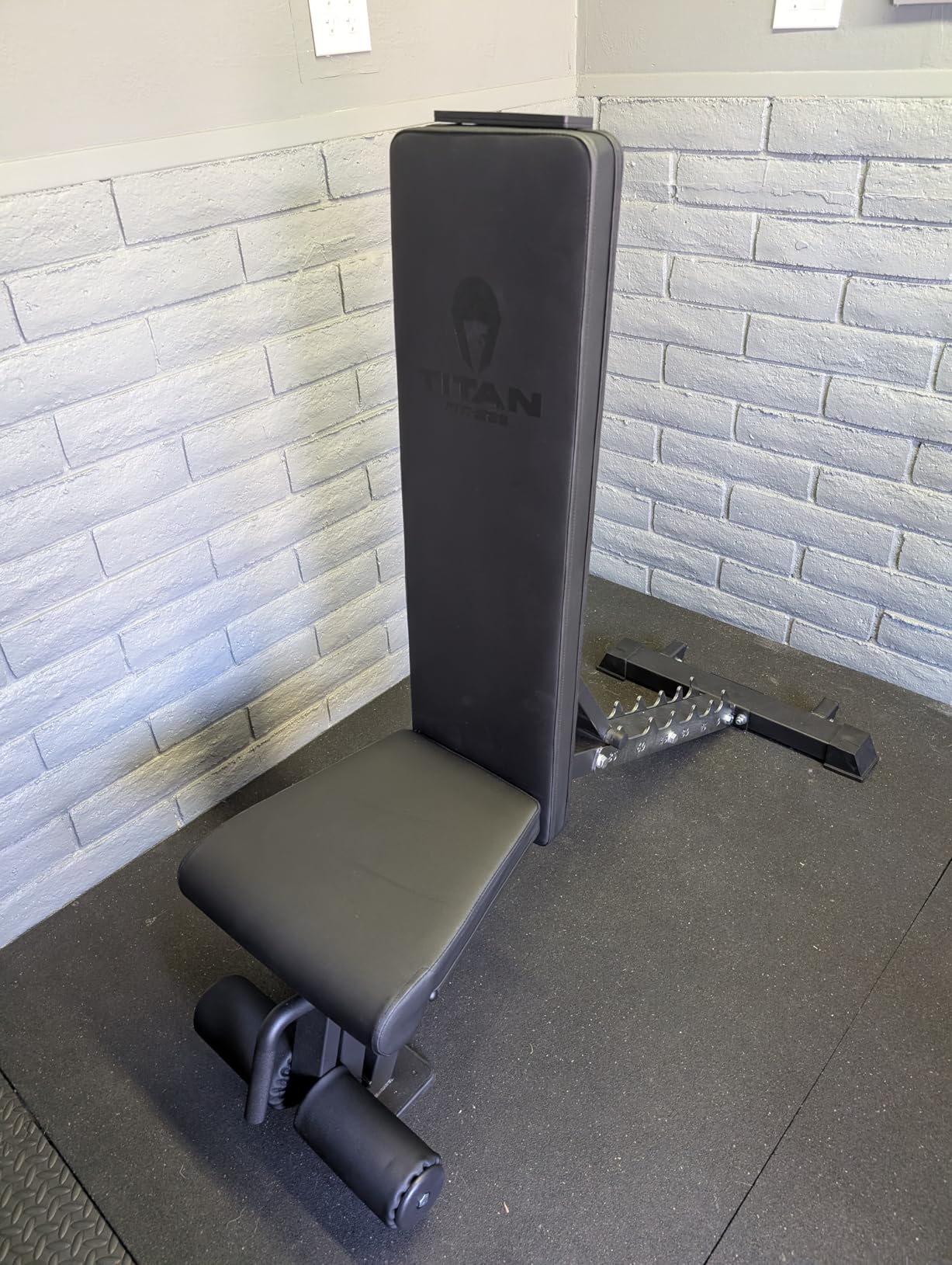 Titan Fitness Elite Series Adjustable FID Bench, 500 LB Incline & 1000 LB Flat, Versatile Utility Bench for Home Gym Weightlifting, Strength Training, Flat, Incline, Upright Positions customer photo 2