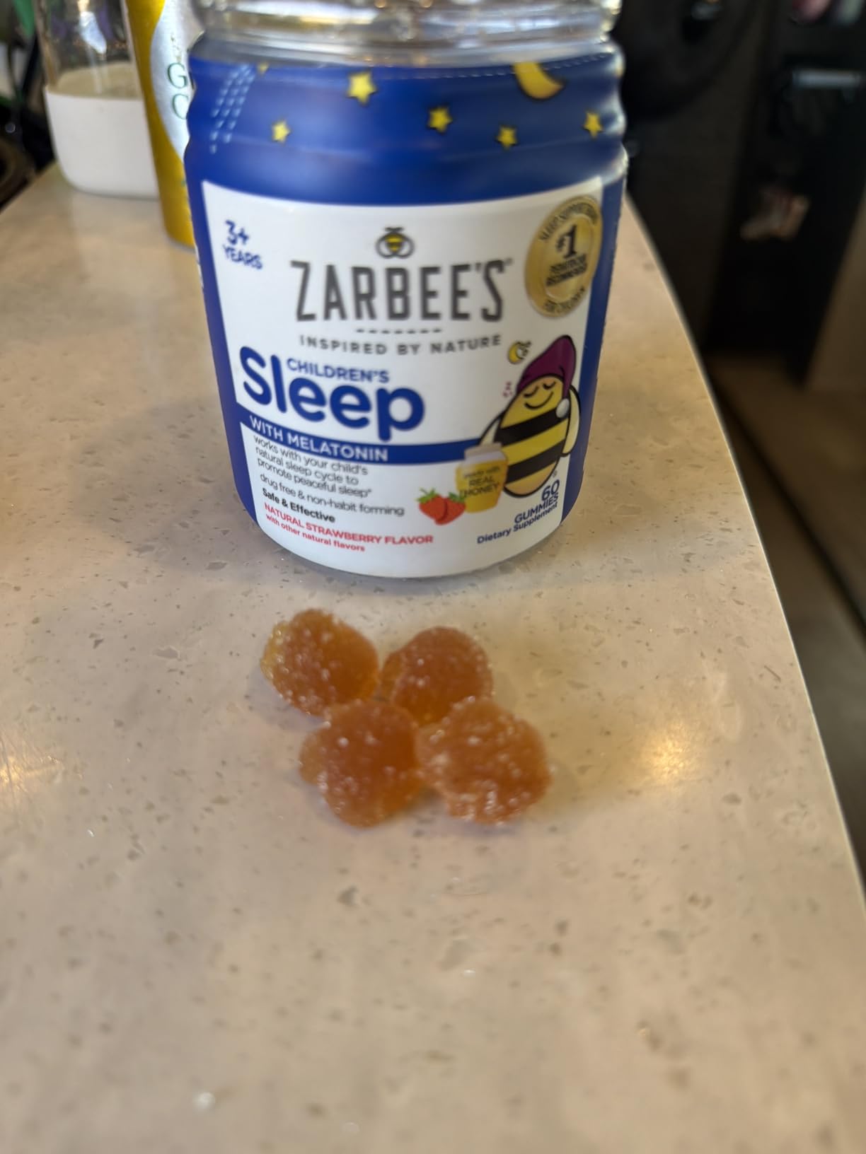 Zarbee's Kids Melatonin Sleep Gummies, 1 mg Melatonin, 60 ct customer photo 2