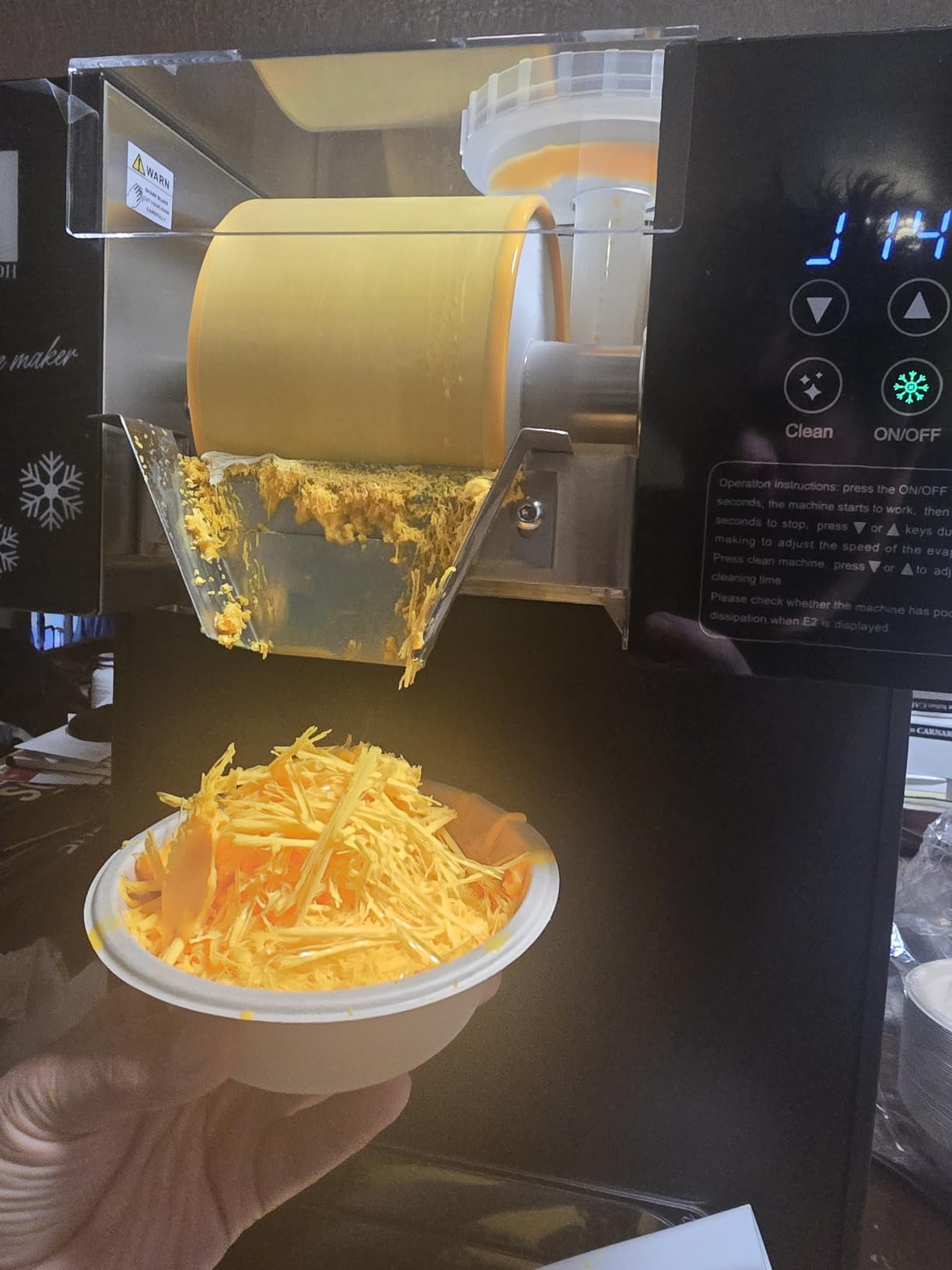 1000W Snowflake Ice Machine, Commercial Shaved Ice Machine customer photo 2