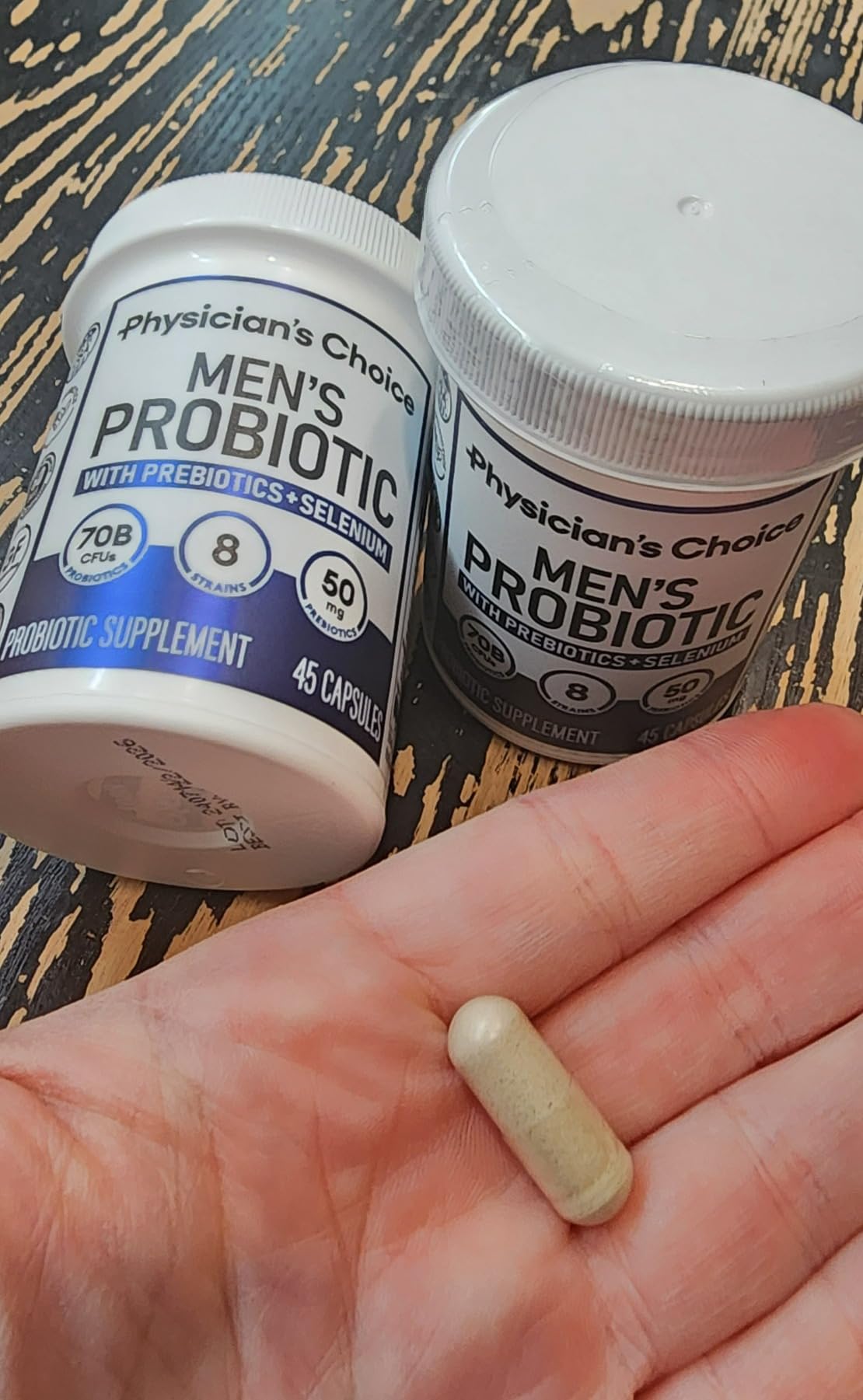 Physician's Choice Probiotics for Men - 70 Billion CFU - 8 Strains - w/Selenium & Organic Prebiotics - Supports Digestive Health, Microbiome, Colon, & Immune Health - Advanced Men's Probiotic - 30ct customer photo 1