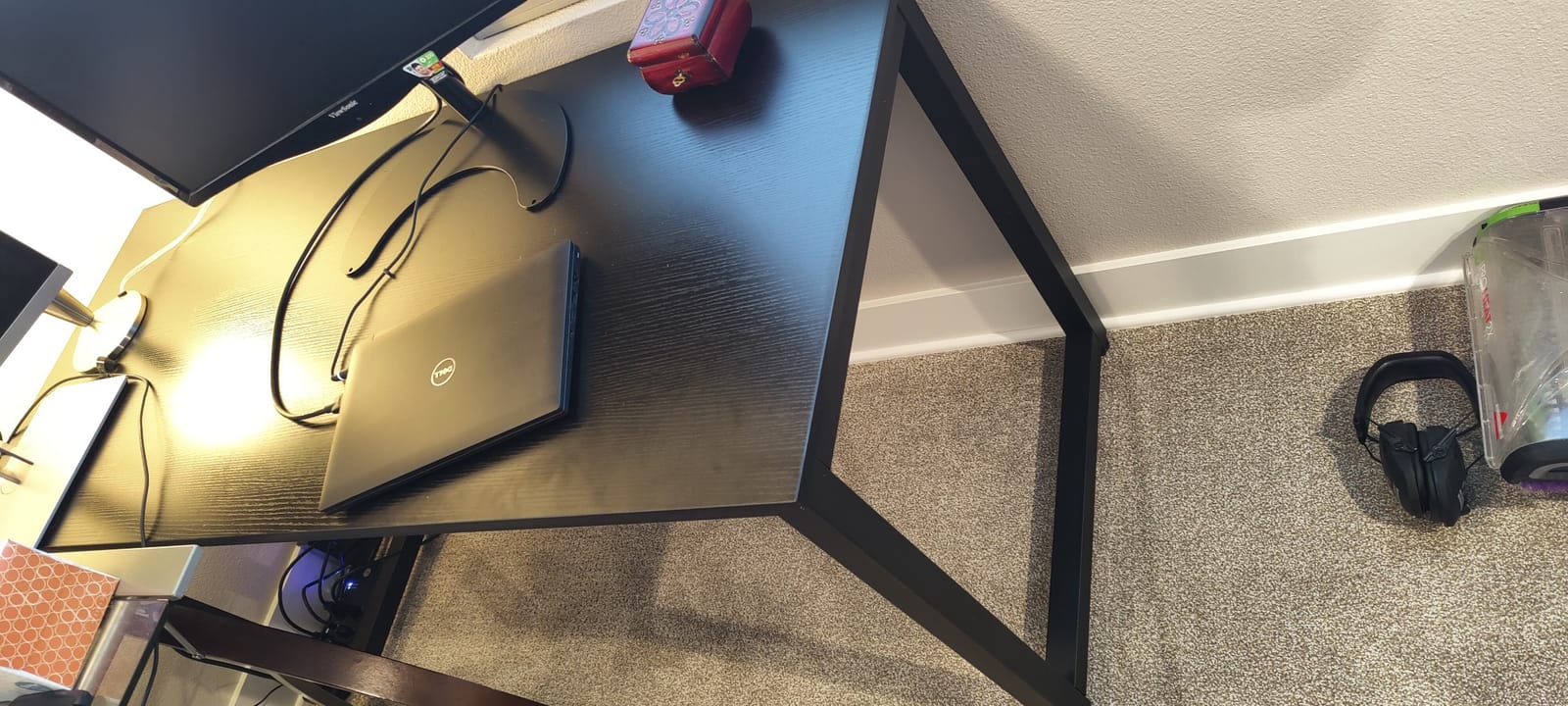 Coleshome 71 Inch Computer Desk with Power Outlet customer photo 2