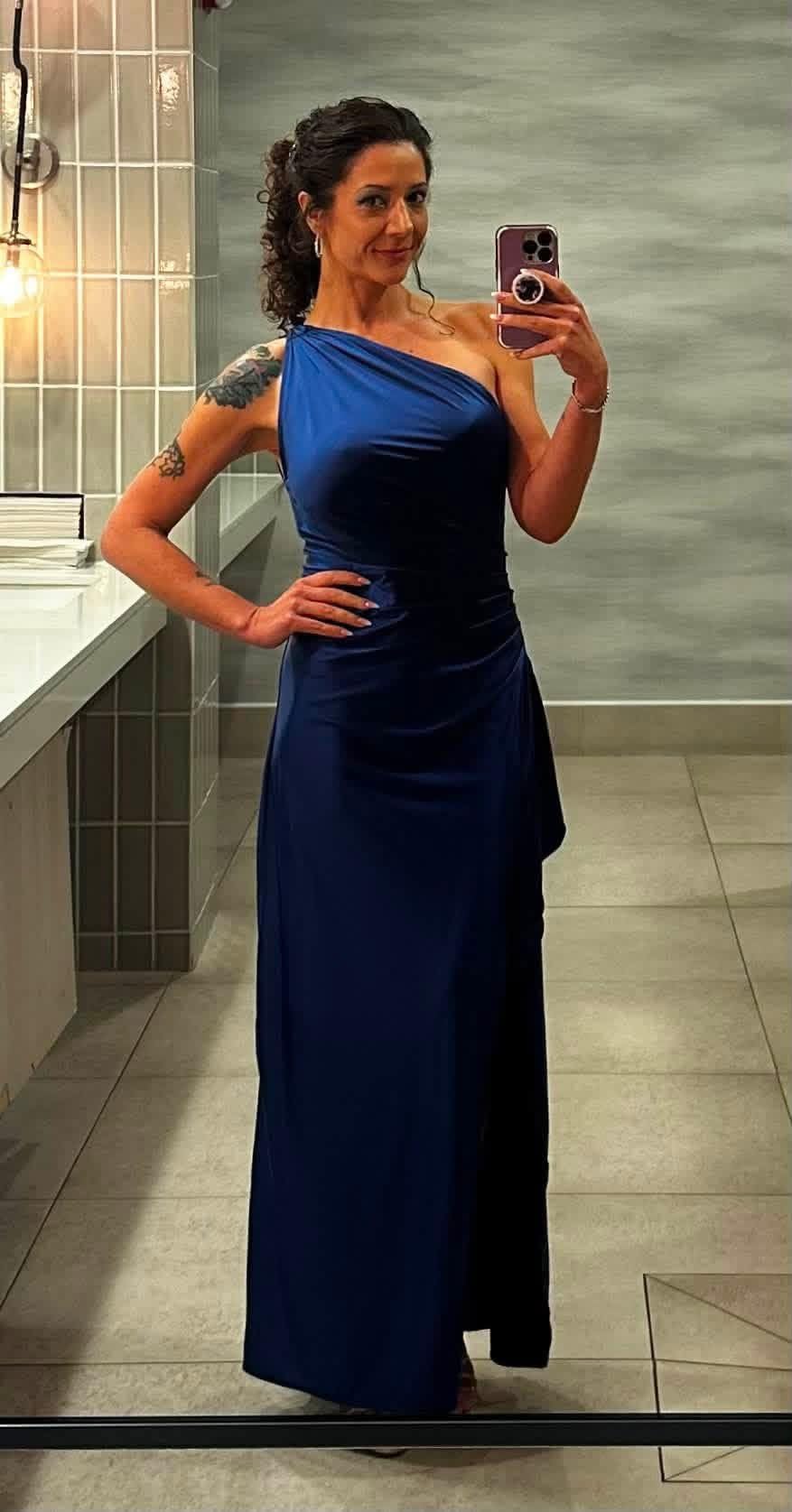 Memoriesea Women's High Split Wedding Guest Party Maxi Dress customer photo 2