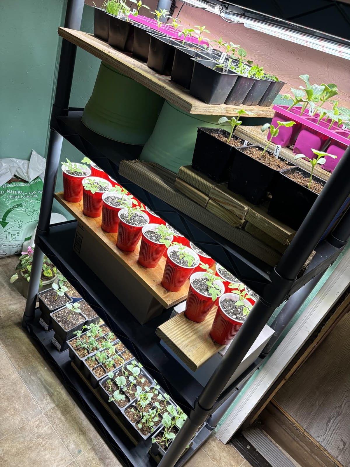 SDOVUERC 16'' 6 Bars Grow Light Strips for Indoor Shelves Plants Growing. customer photo 1