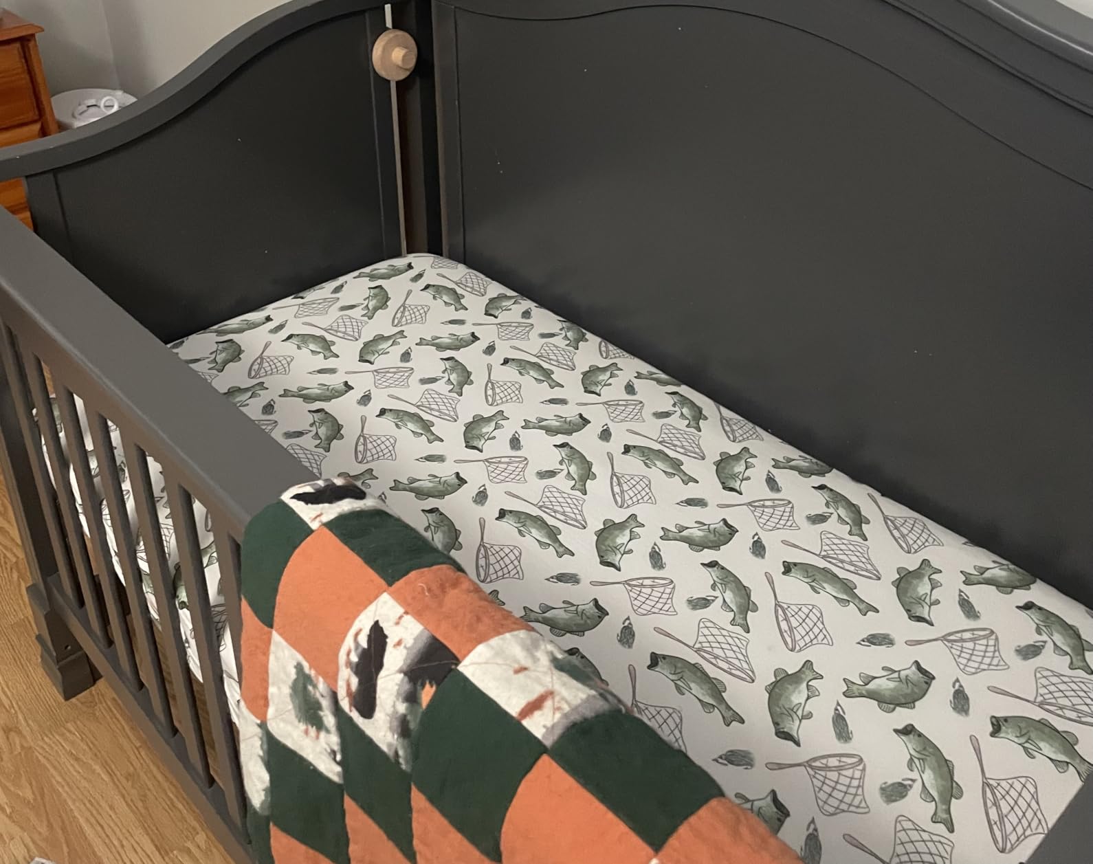 Pobi Baby Crib Sheets for Boys, Soft Cotton Blend, 2-Pack (Gingham Khaki) customer photo 2
