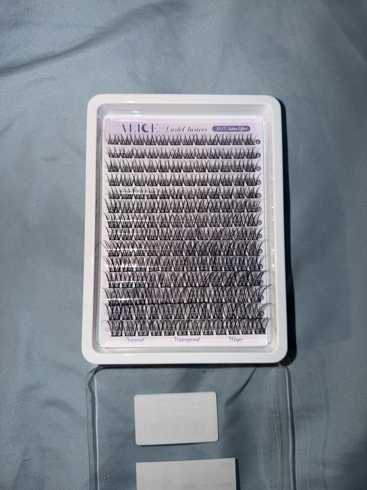 Natural Lash Clusters Wispy Cluster Eyelash Extensions 168pcs Individual Lashes 8-16mm C-Curly DIY Lash Extension Natural Look Soft Thin Band Cluster Lashes by ALICE customer photo 2