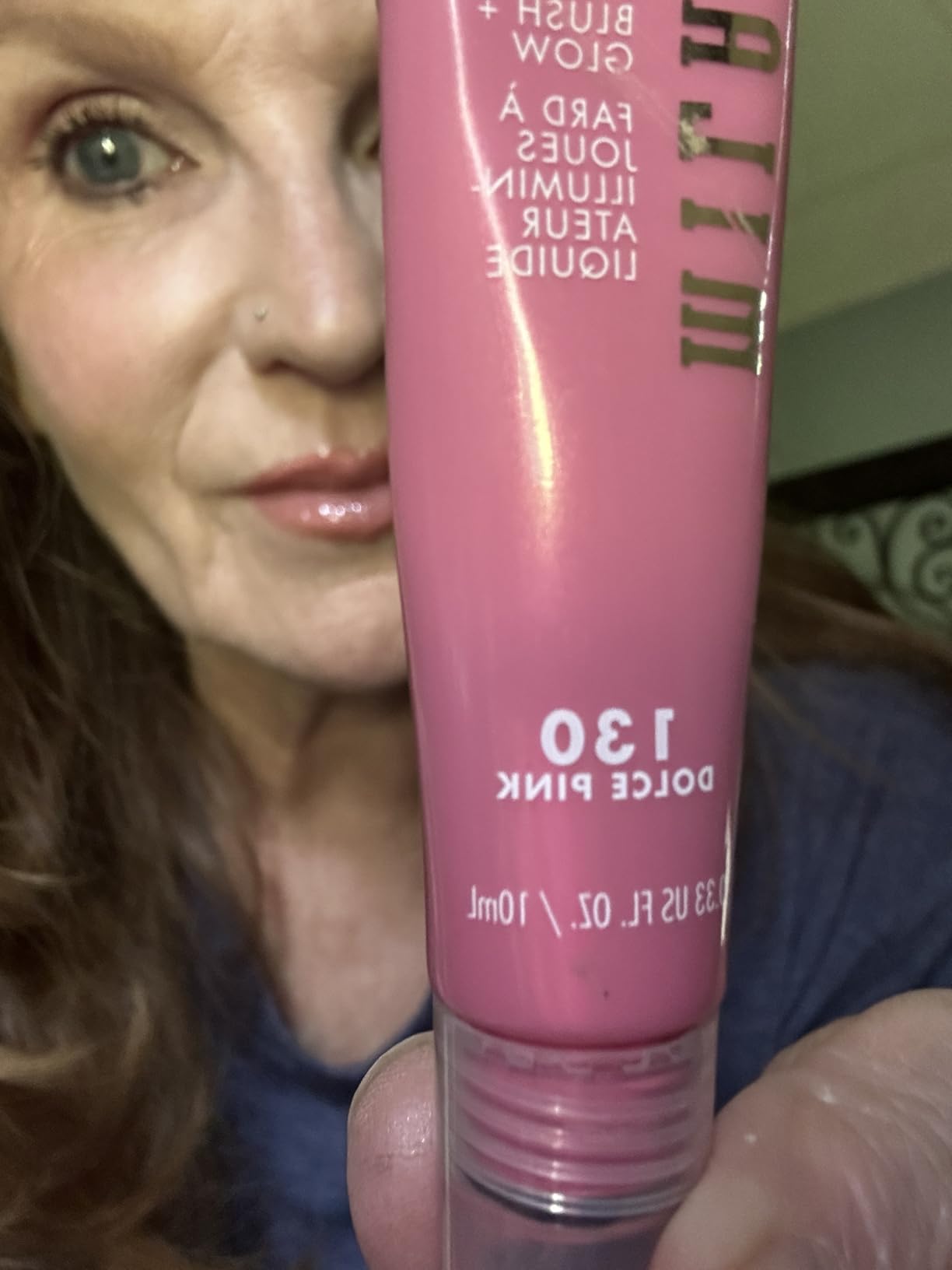 Milani Cheek Kiss Blush + Glow, Liquid Blush and Highlighter - Dolce Pink customer photo 1