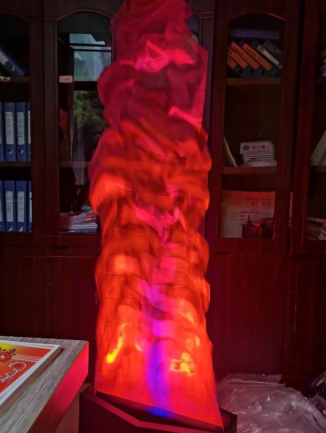 4.92FT Fake Fire Flame Lights, LED Flame Lamp, Electric Campfire, Artificial Fireplace Flickering Fake Fire Realistic Stage Effect for Halloween Christmas Party Festival Decoration customer photo 1