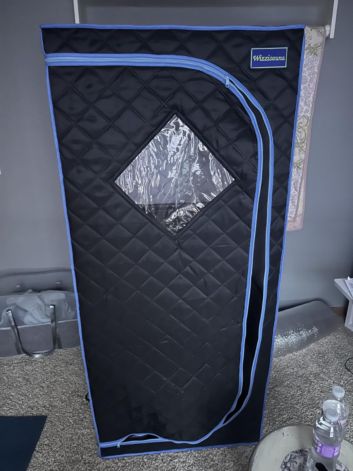 2 Person Infrared Sauna | Full Size Portable Sauna Tent | FAR Infrared Sauna for Home, 1,350watt, Home Saunas with Heating Foot Pad*2, Portable Chair*2, (L56.7 x W31.5 x H59.4, Black) customer photo 2