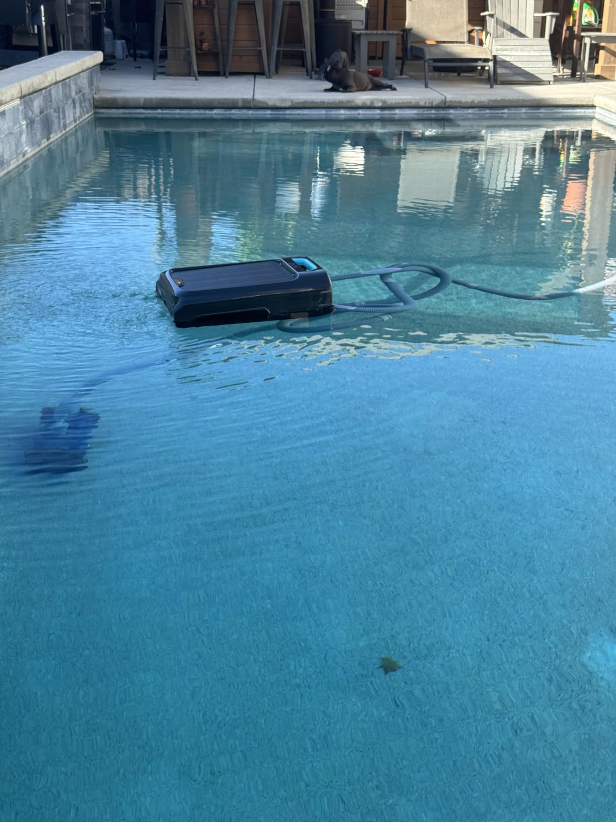 AIPER EcoSurfer S2 Solar Pool Skimmer Robot 24/7 Continuous Cleaning, Gray customer photo 1