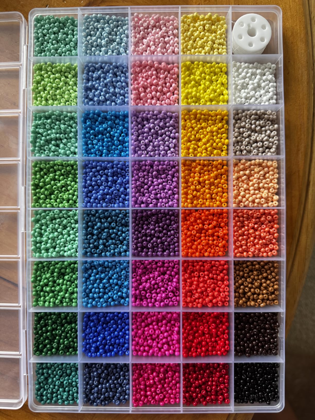 3mm Seed Beads for Jewelry Making, 39 Colors Small Beads for Bracelets customer photo 2