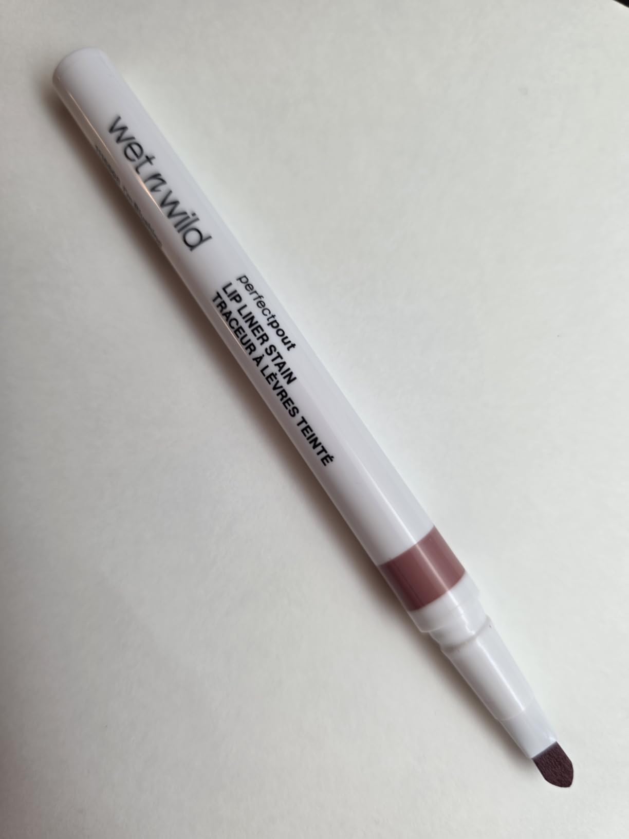 wet n wild Perfect Pout Lip Liner Stain, Long-Lasting Transfer-Proof Formula with Blade-Like Applicator for Precision & Full Lip Coverage, Vegan & Cruelty-Free - Nude Tights customer photo 1