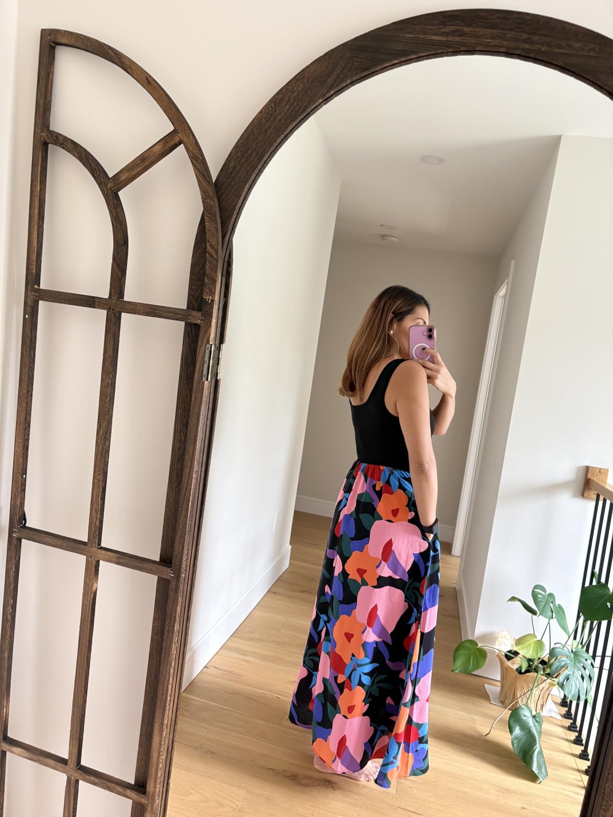 KIRUNDO Women's Summer Maxi Dress Boho Floral Long Sundress customer photo 2