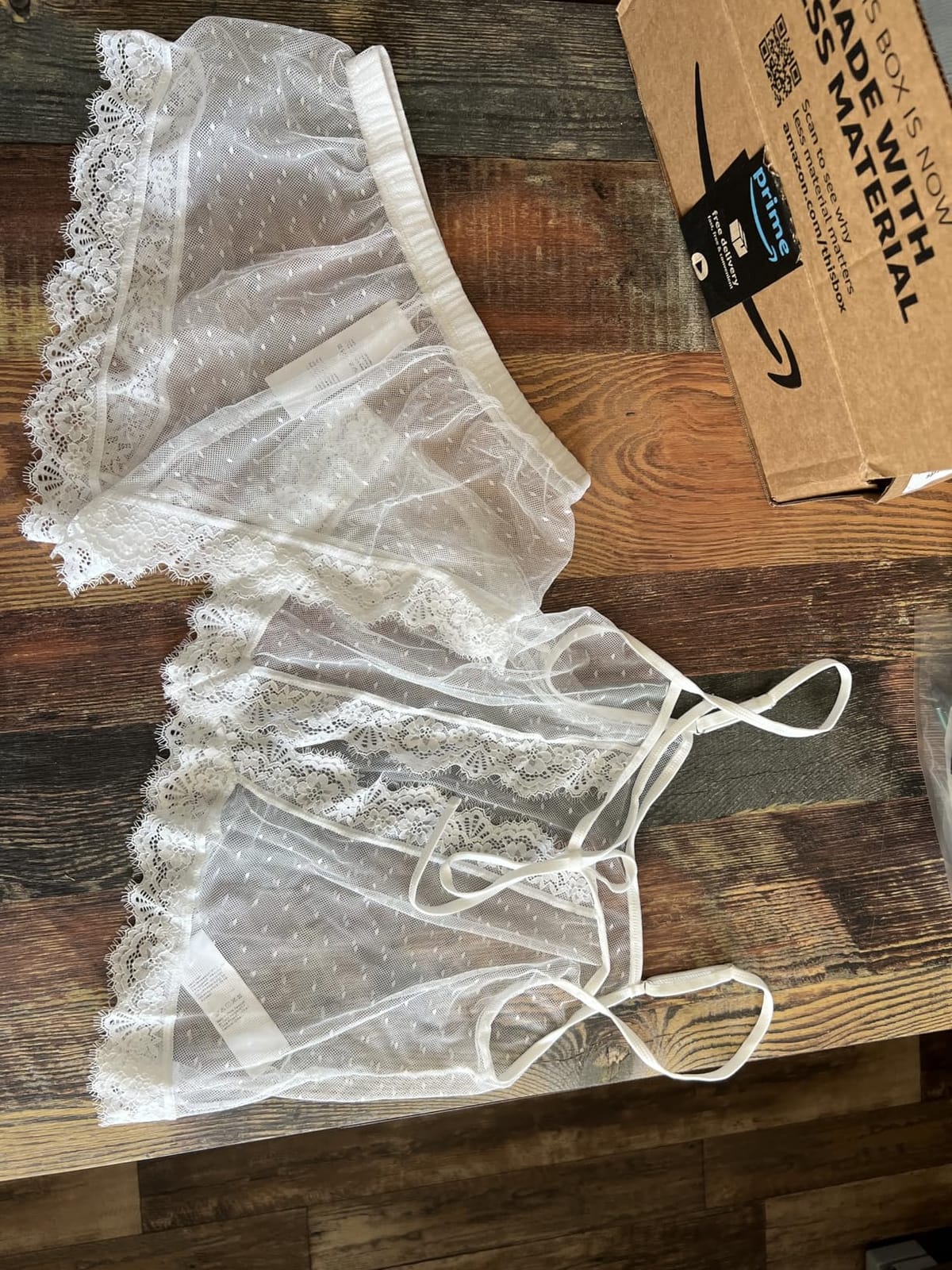 Kolagri Womens Lingerie Sets Sexy See Through Lace Bridal Short Pajamas Set customer photo 1