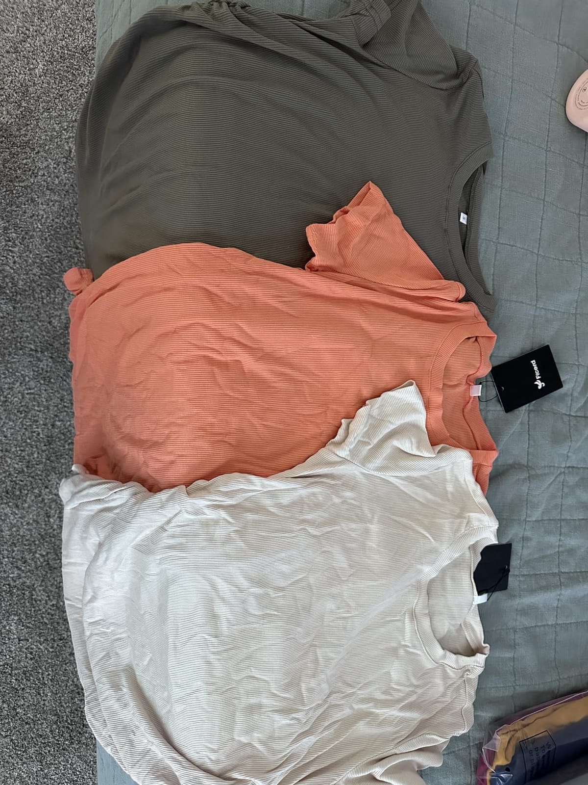 Ficerd 3 Pack Women's Short Sleeve Maternity Shirts customer photo 1