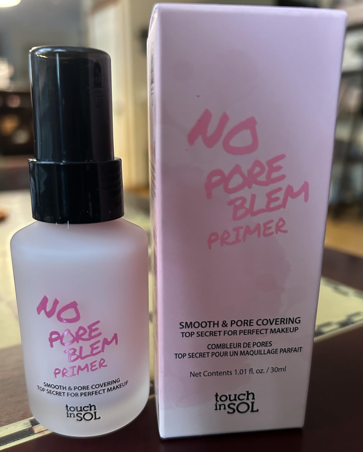 TOUCH IN SOL Redness Correcting Base Primer 1.01 fl.oz. - Pore Minimizing Green Toned Makeup Base - Tone Neutralizing before Foundation - Minimize Rosacea, Redness - No Pore Blem Primer Base customer photo 1