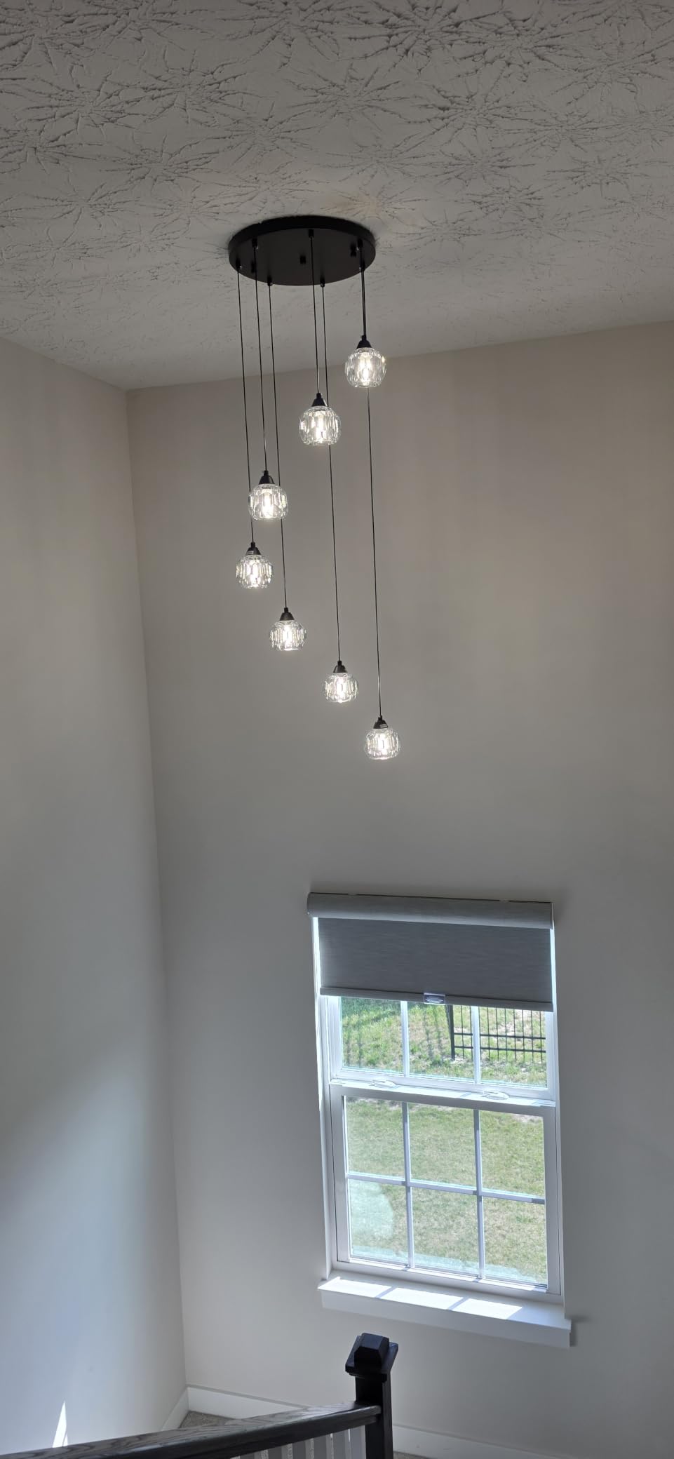 Weesalife Crystal Chandeliers for Staircases,7-Lights customer photo 2