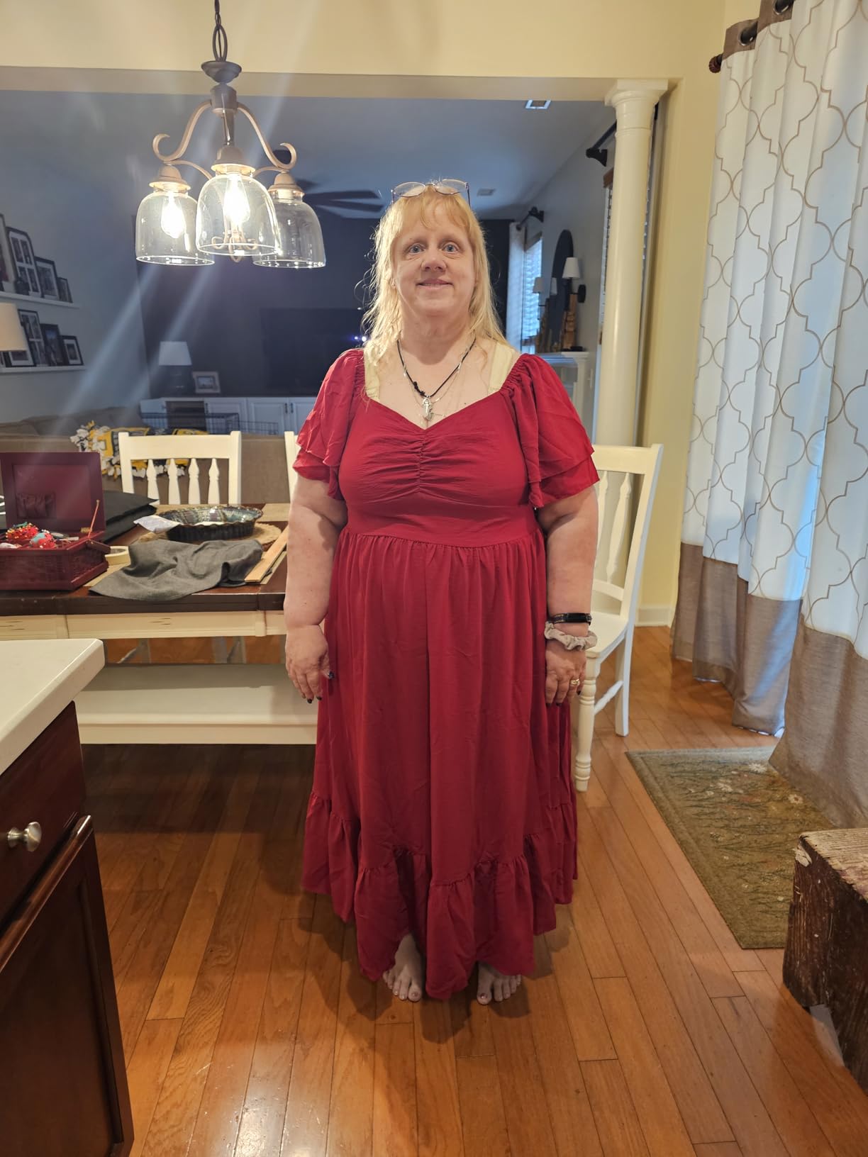 SCOMCHIC Womens Plus Size Wedding Guest Cocktail Dresses customer photo 2