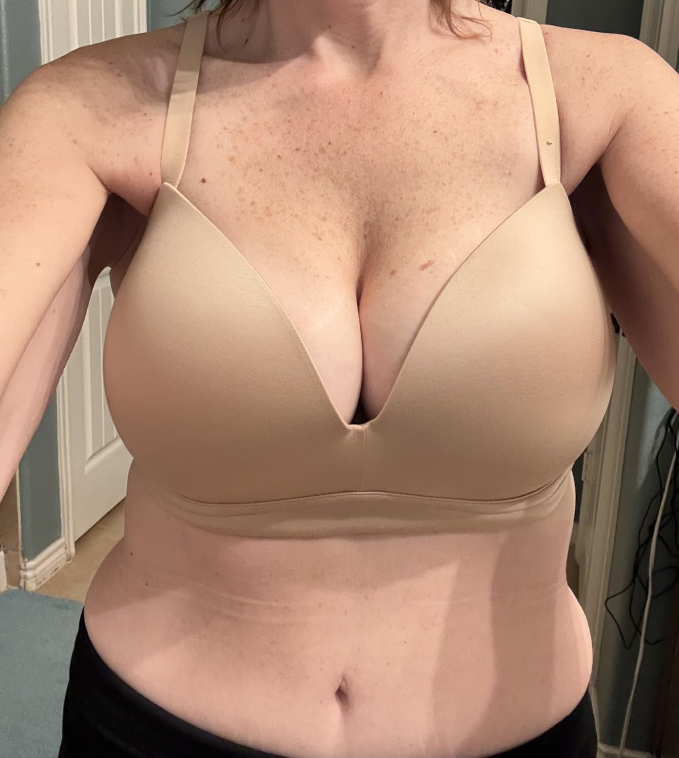 DotVol Women Push Up Wireless Plunge No Underwire Everyday Bra customer photo 2