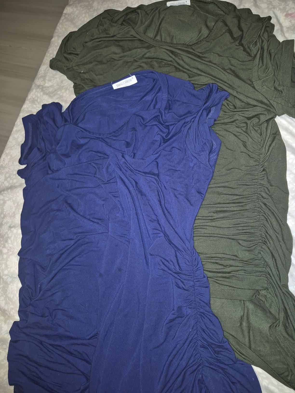 Smallshow Women's 4 Pack Maternity Shirts Short Sleeve Pregnancy Tops Clothes customer photo 2