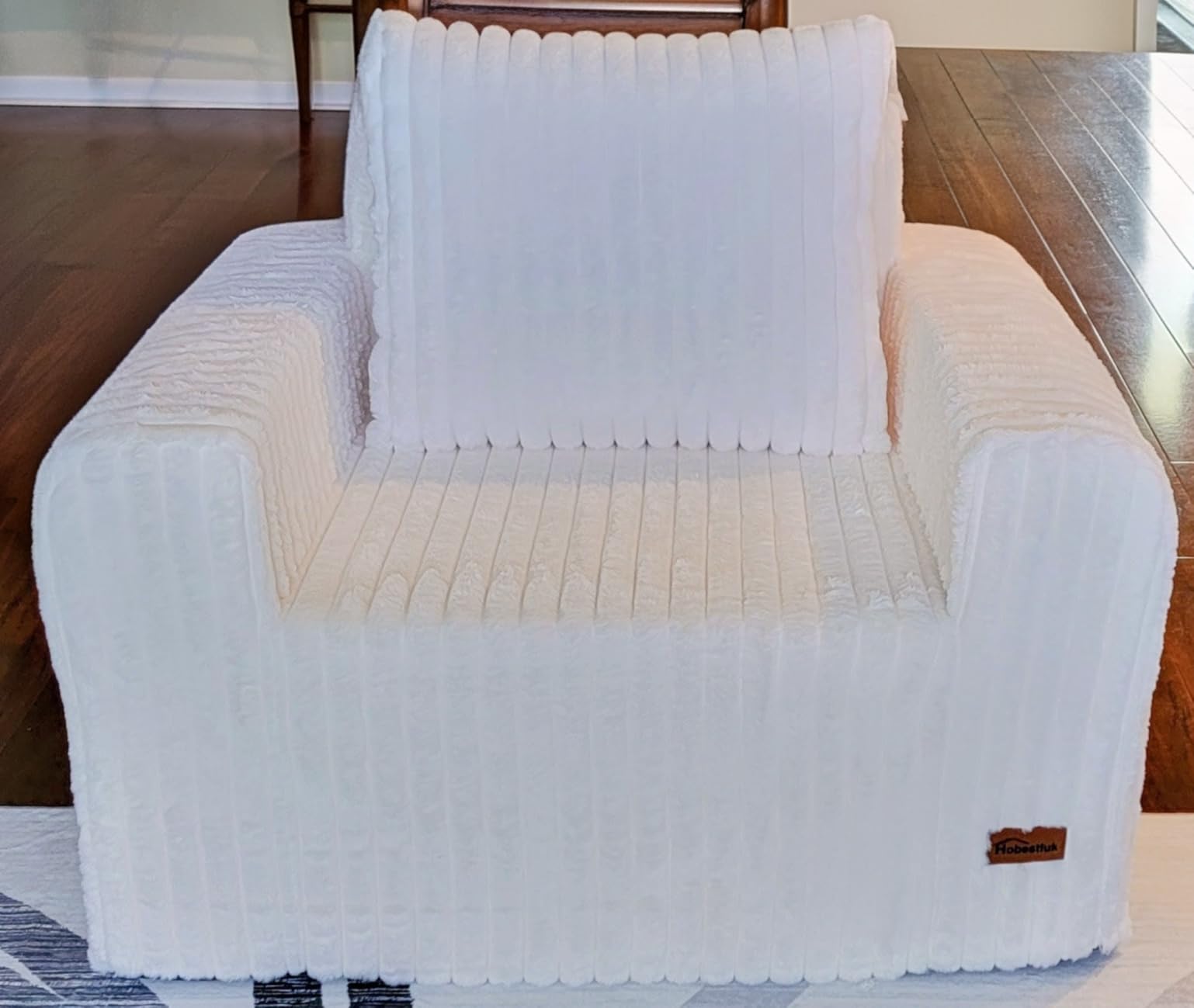 Hobestluk 2-Seater Foam Sofa with Pillows Comfy Couch for Small Spaces customer photo 2