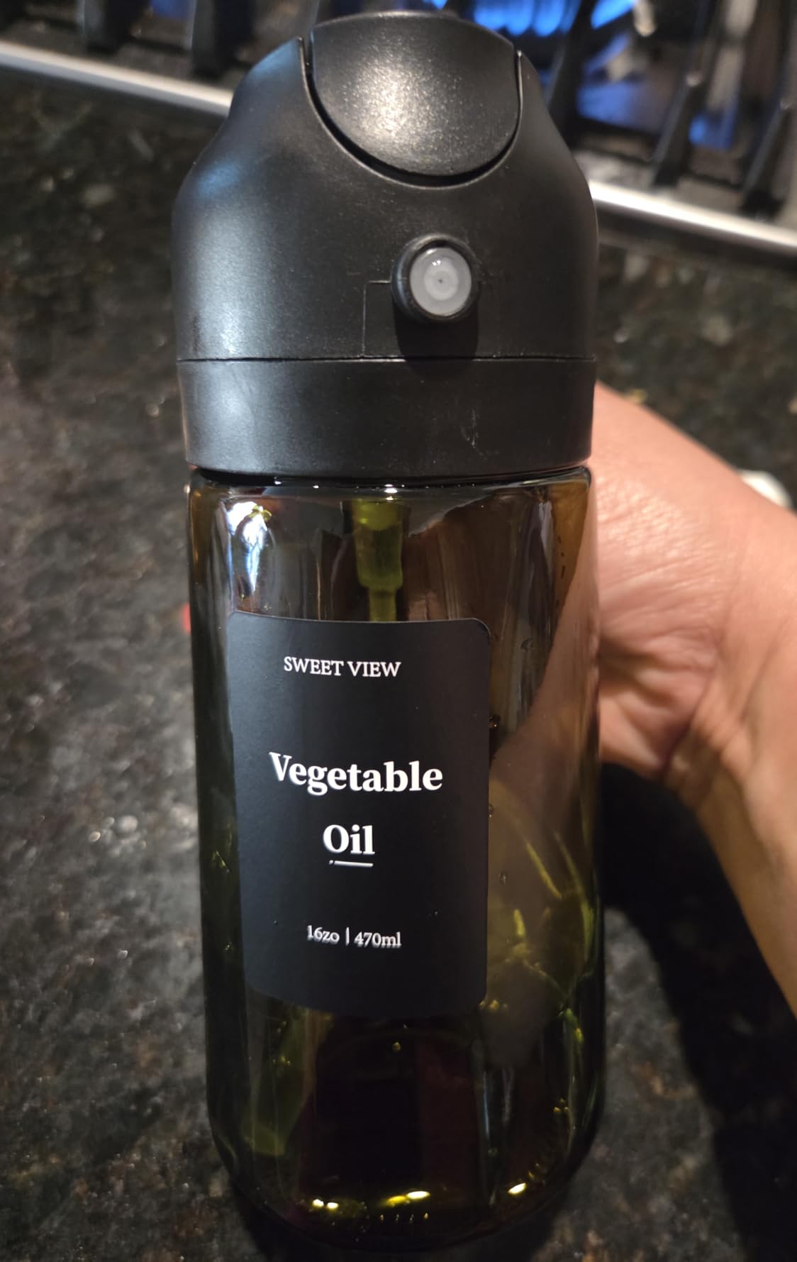 SWEET VIEW Olive Oil Sprayer for Cooking 16oz/470ml customer photo 2