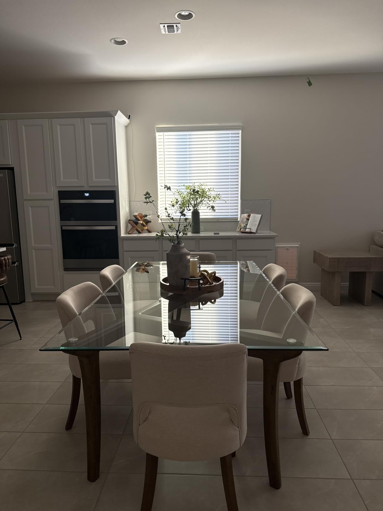 VKNOW Dining Chairs Set of 4, Fabric Dining Chairs, Brown-Black Legs customer photo 2