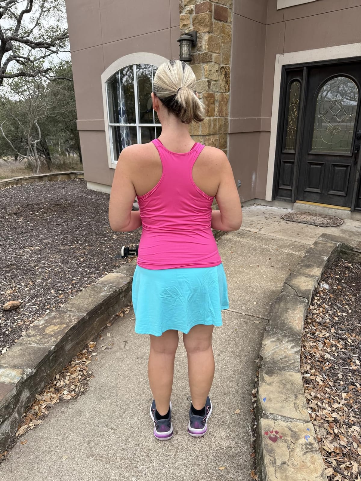 G4Free BareFeel Maternity Skirt with 2 Pockets Pregnancy Shorts Tennis Golf customer photo 2
