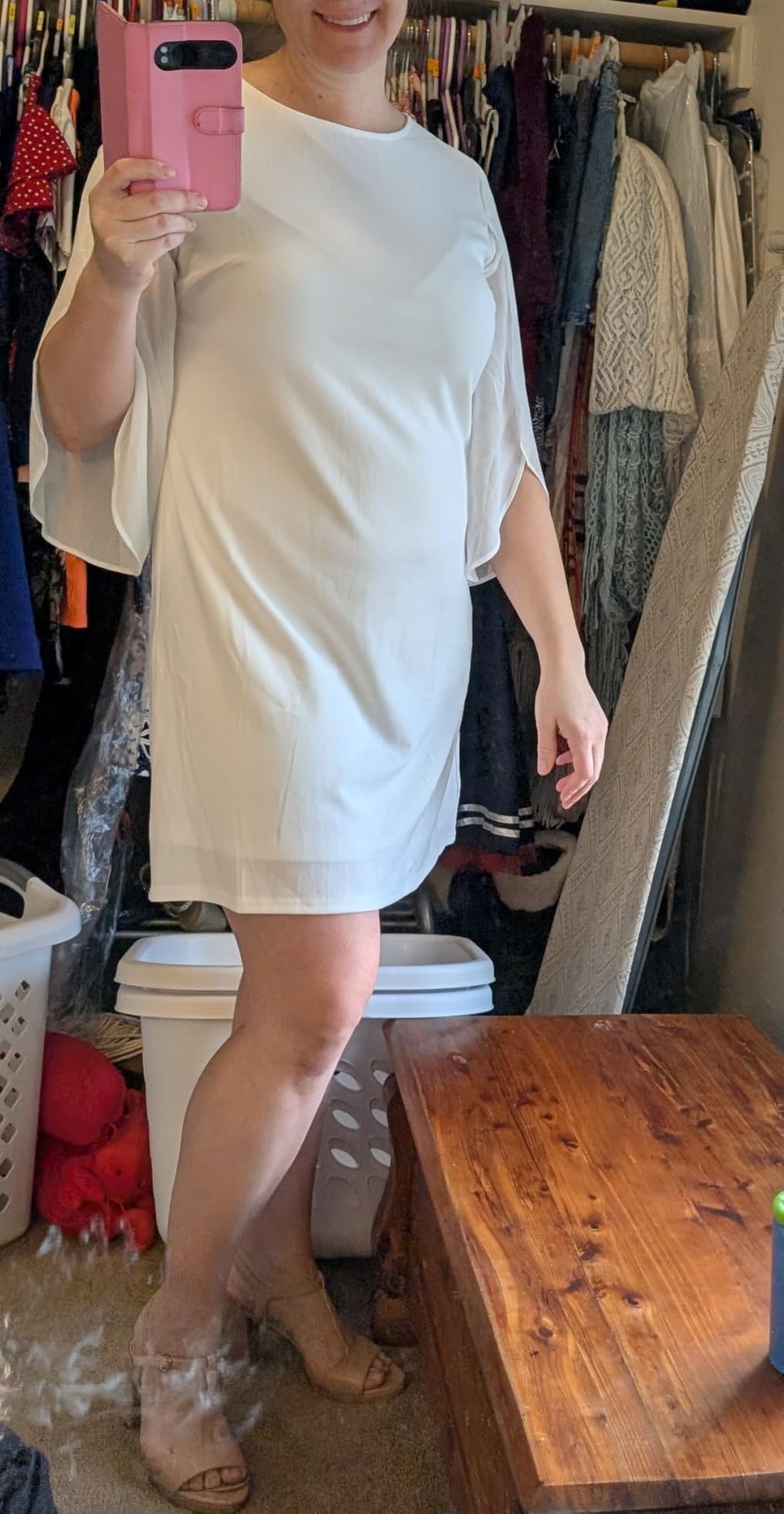 oten Women's 2026 Flutter Sleeve Cocktail Wedding Guest Short Dresses customer photo 1