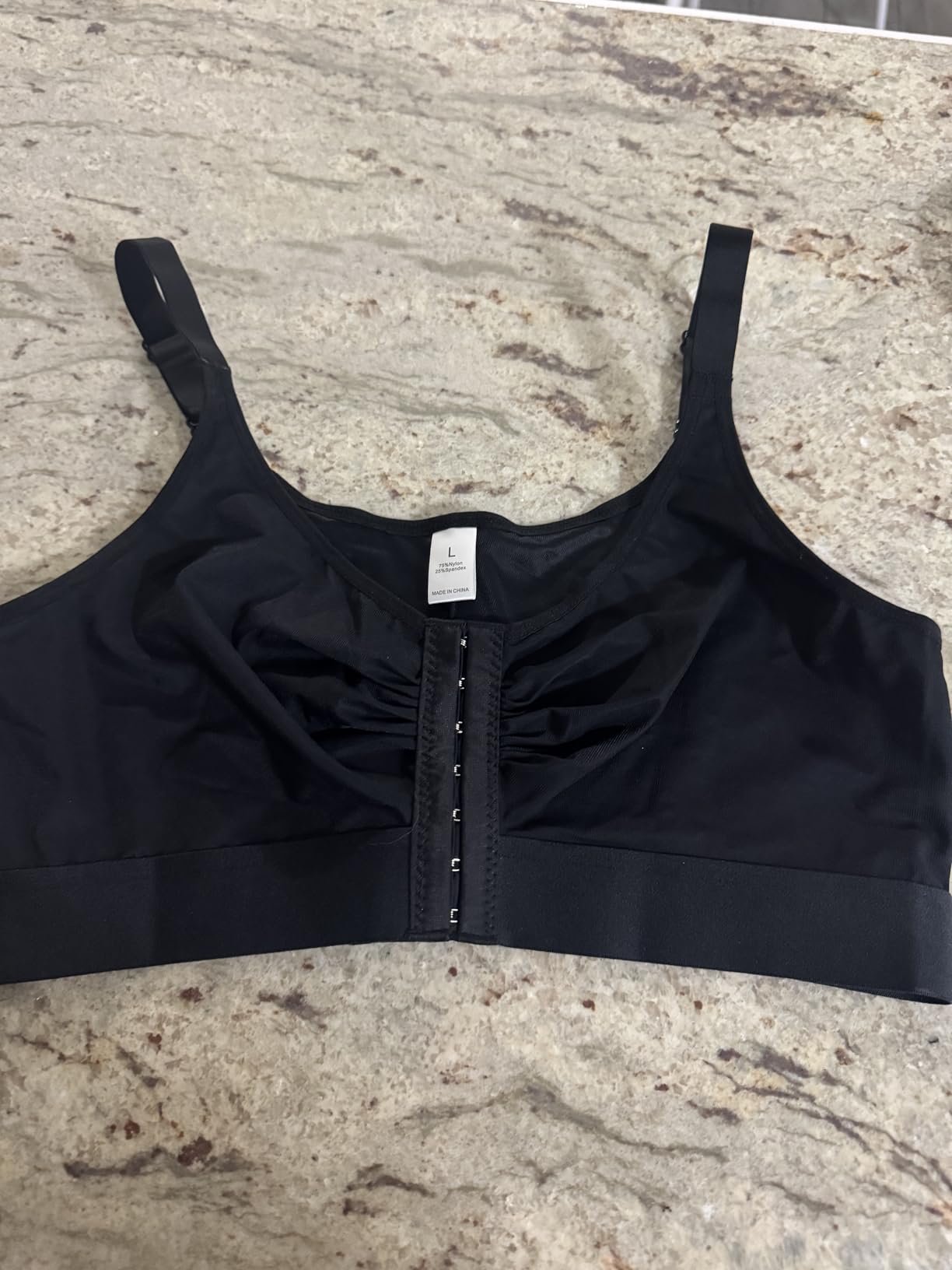 EUYZOU Post Surgery Compression Bras for Women Front Closure Mastectomy Surgical Bras Wireless with Adjustable Straps customer photo 2