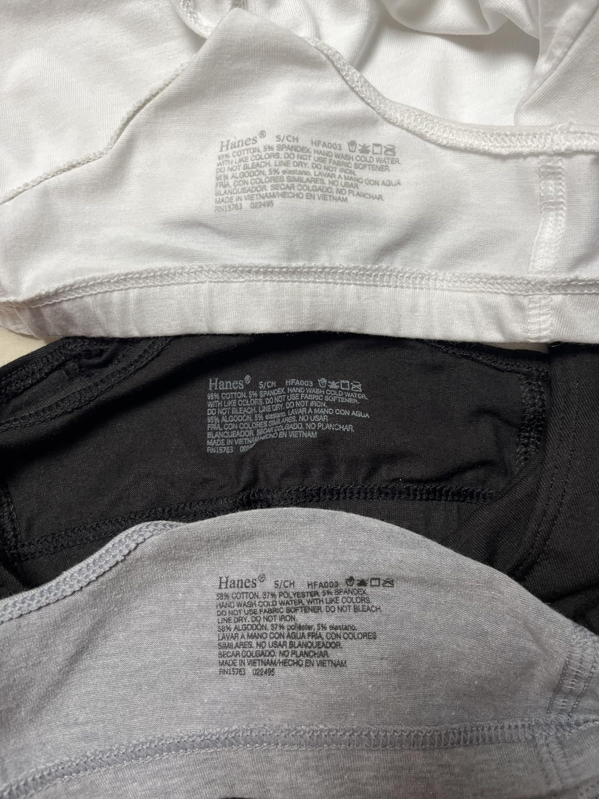 Hanes Women's Racerback Cotton T-Back Bralette (3 Pack) customer photo 2