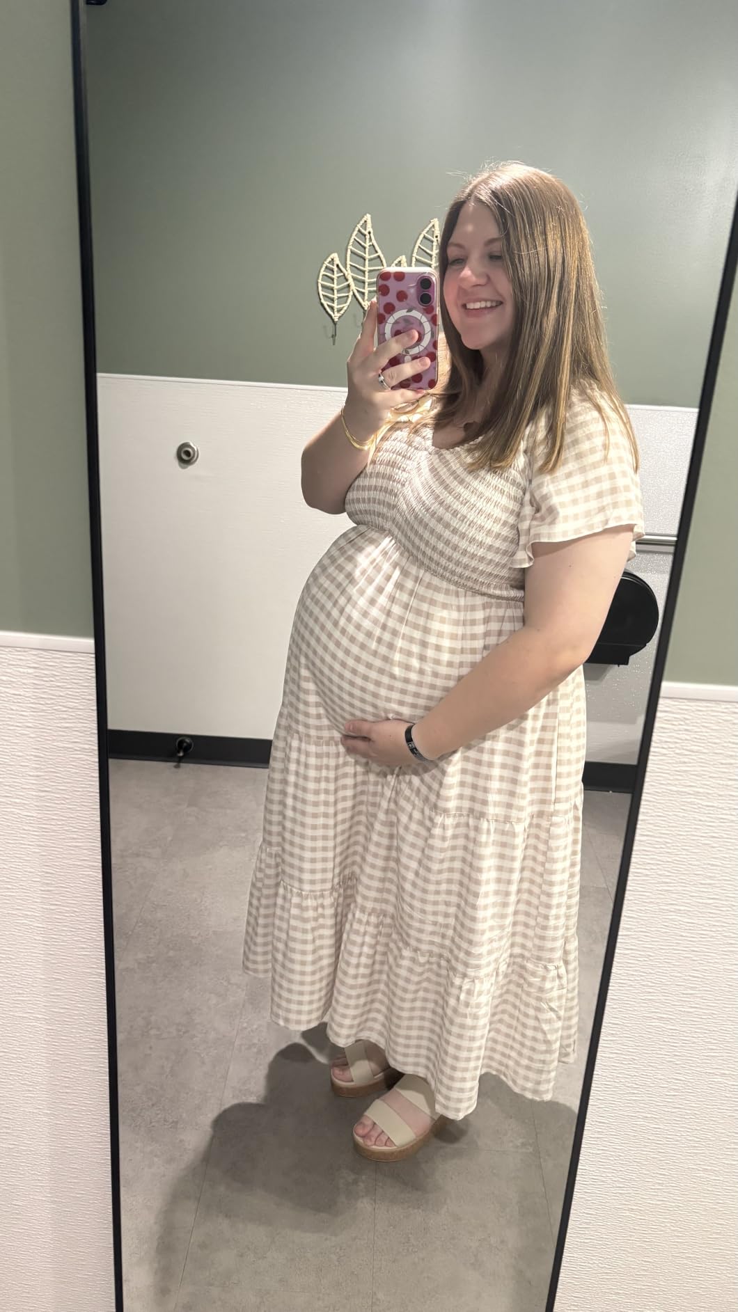 Pinup Fashion Maternity Summer Dress Baby Shower Easter Pregnancy A-Line customer photo 1