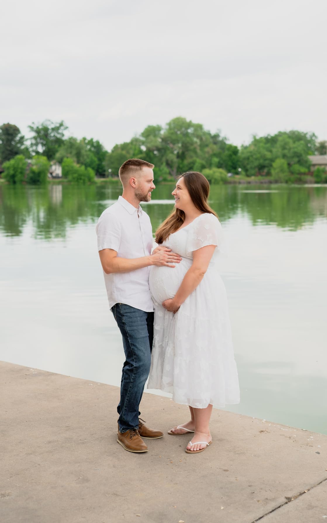 Pinup Fashion Maternity Summer Dress Baby Shower Easter Pregnancy A-Line customer photo 2