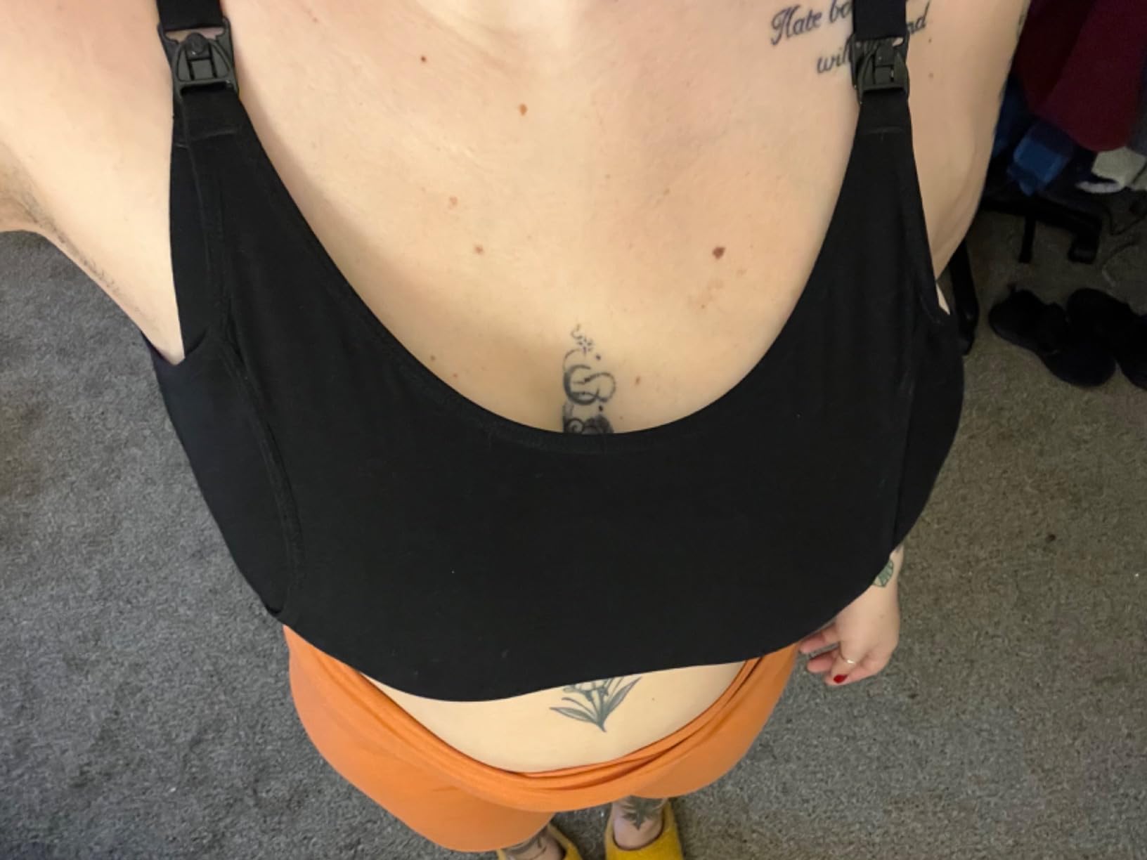Momcozy Pumping Bra Hands Free, Cotton Pumping & Nursing Bra in One customer photo 2