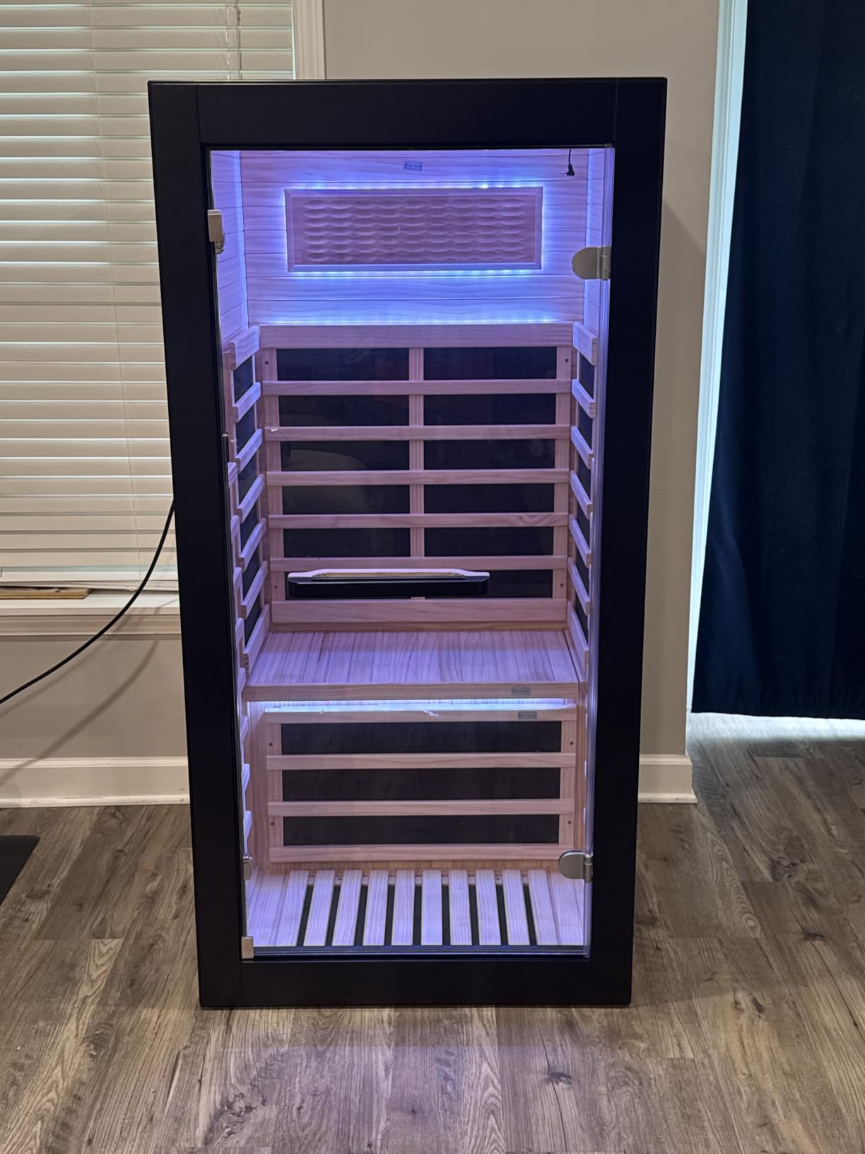 OUTEXER Outdoor Traditional Sauna 4-5 Person 240V 4.5KW 6'x6’ Steam Saunas customer photo 2