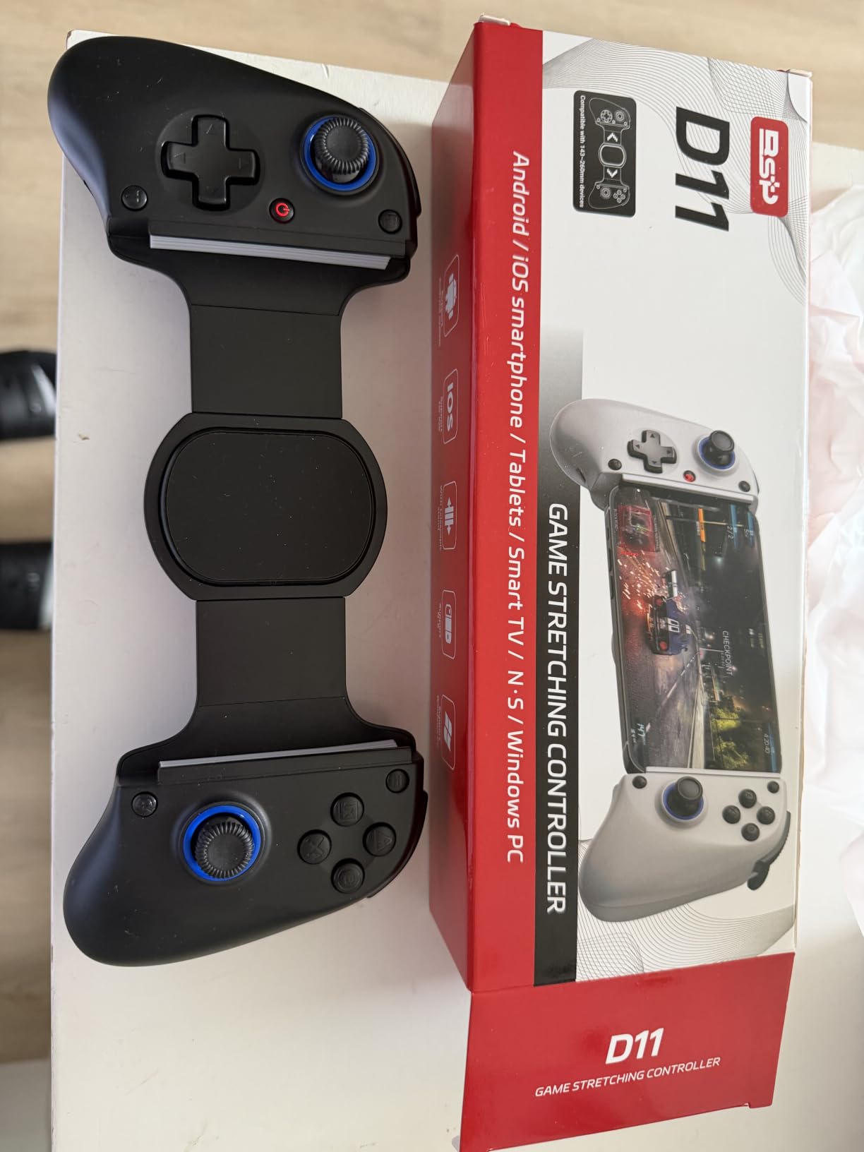Bluetooth Mobile Game Controller for Nintendo Switch 2 & iOS & Android & Tablets, Wireless Gamepad Grip with Hall Effect Trigger Joystick, Ergonomic Phone Controller for iPhone, iPad Pro, Samsung customer photo 2