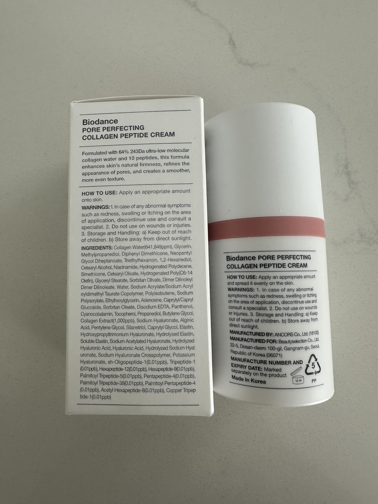 BIODANCE Pore Perfecting Collagen Peptide Cream, Hydrating, Plumping, Pore Care, Firming Facial Moisturizer, Korean Skin Care, Self Care Gifts for Women | 1.69 fl. oz. customer photo 1