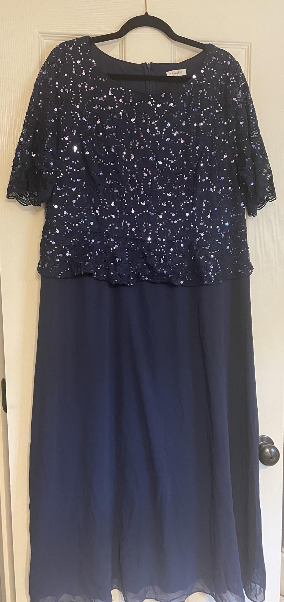 Plus Size Formal Dress - Sequin Lace Mother of The Bride Maxi Dress Women customer photo 2