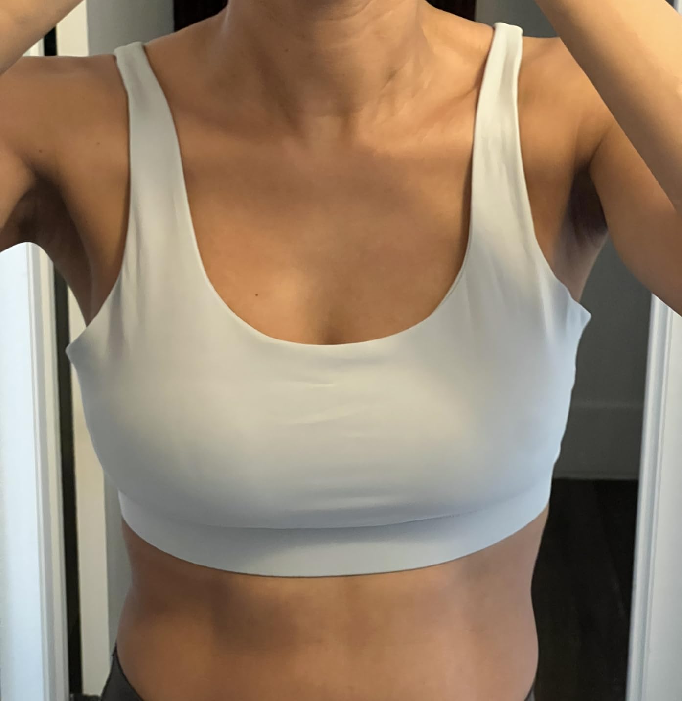 RUNNING GIRL Sports Bra for Women High Support, Molded Cup High Impact Sports Bras with Sewn in Pads Workout Running Bra customer photo 1