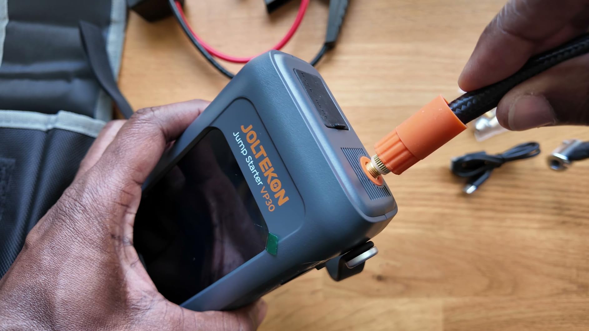 Car Battery Jump Starter with Air Compressor 4500A 150PSI, Car Jumper Starter Portable (9L Gas/8L Diesel), Jump Box Car Battery with Auto-Shutoff Tire Inflator, Jumper Cables and Light customer photo 2