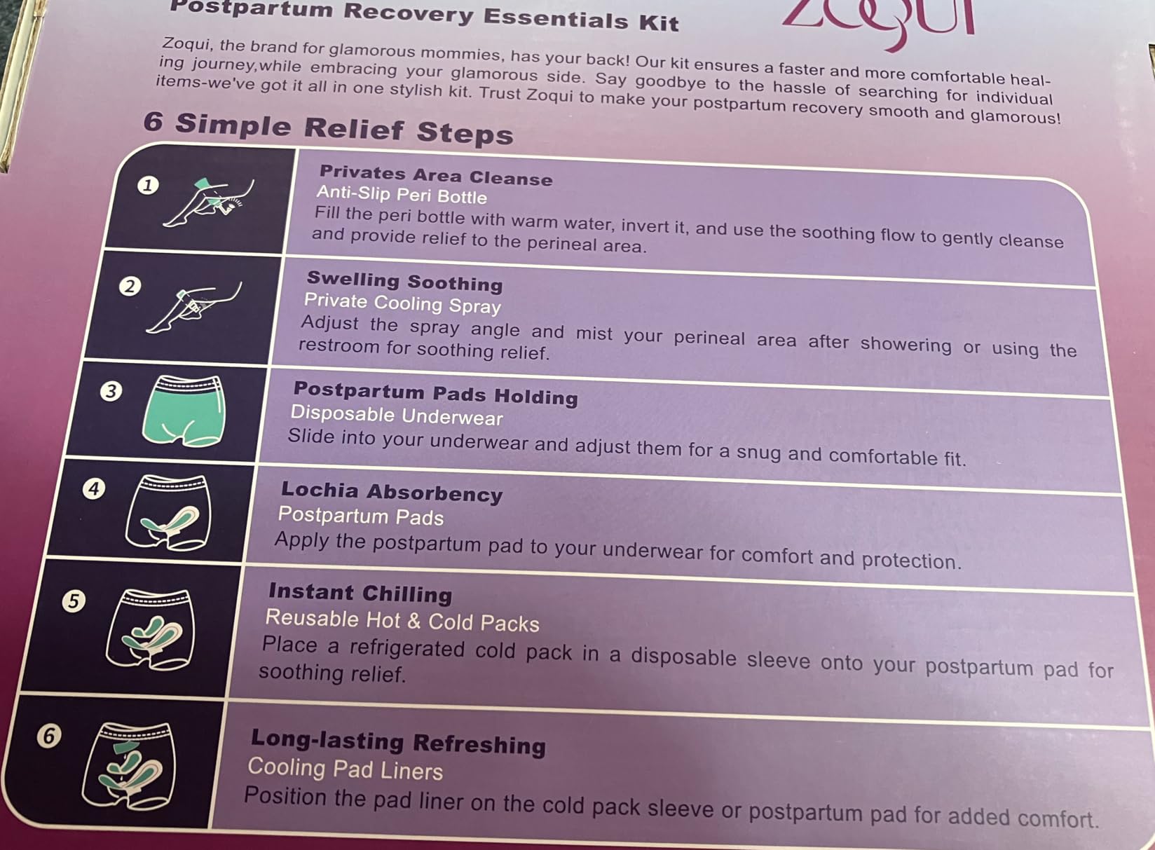 Postpartum Recovery Essentials Kit, Hospital Bag Must Haves for Mom, 20 Pcs customer photo 2