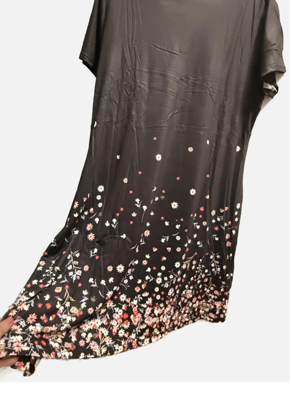 WIHOLL Boho Summer Dresses for Women Casual Loose T Shirt Dress with Pockets Beach Vacation Outfits S-4XL customer photo 2